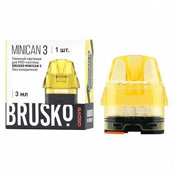 Картридж Aspire Brusko Minican 3 (без испарителя) желтый 1шт