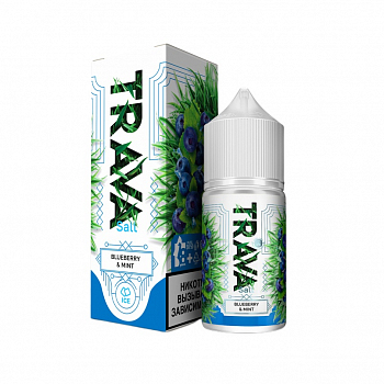 Ар TRAVA SALT Синие ягоды-мята-лед 30-20